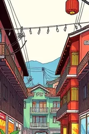 《荒原邮差》封面:沙尘公路上骑行的邮差剪影